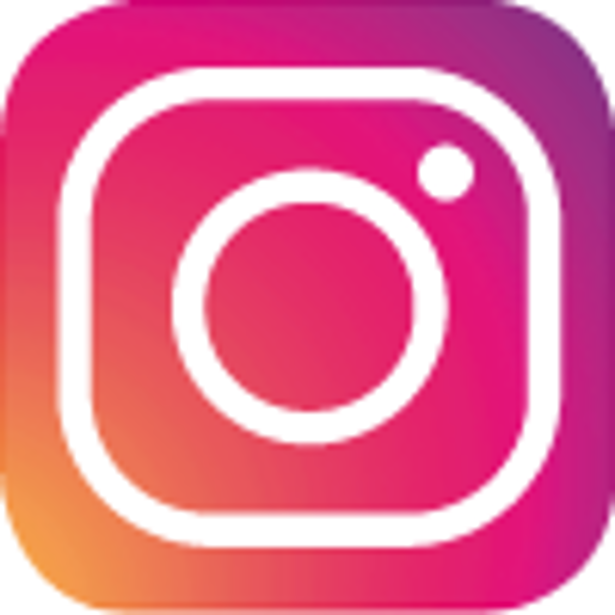 Das logo von Instagram, eine Handy-Kamera gezeichnet mit weiß auf rosa orangen Hintergrund.